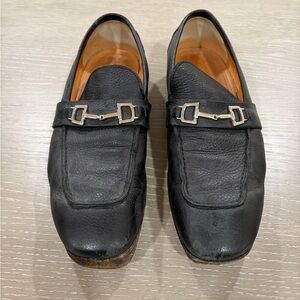 Gucci Men's Black Leather Loafers